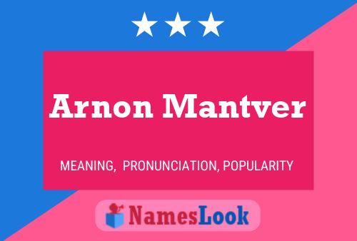 Pôster do nome Arnon Mantver