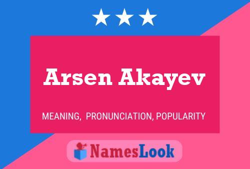 Pôster do nome Arsen Akayev