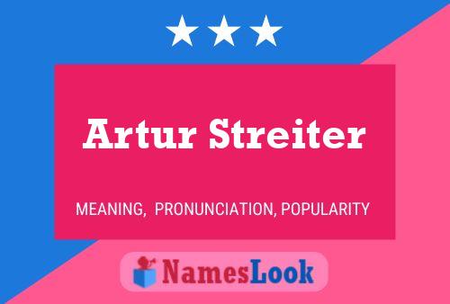 Pôster do nome Artur Streiter