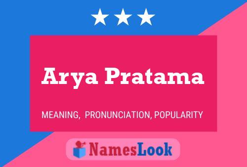 Pôster do nome Arya Pratama