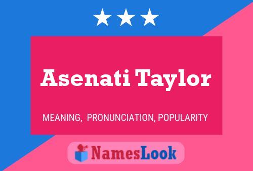 Pôster do nome Asenati Taylor