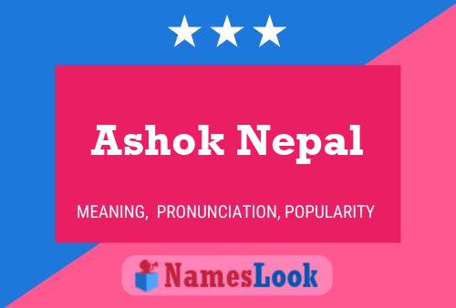 Pôster do nome Ashok Nepal