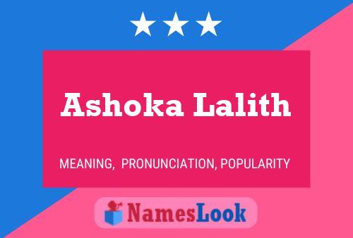 Pôster do nome Ashoka Lalith