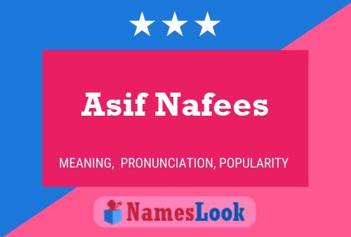 Pôster do nome Asif Nafees