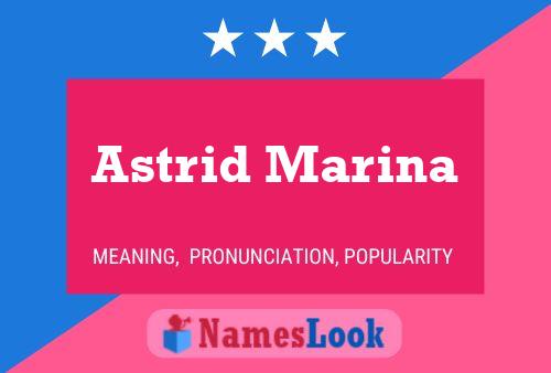 Pôster do nome Astrid Marina