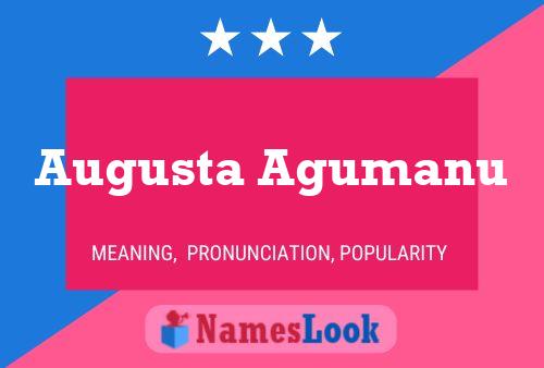 Pôster do nome Augusta Agumanu