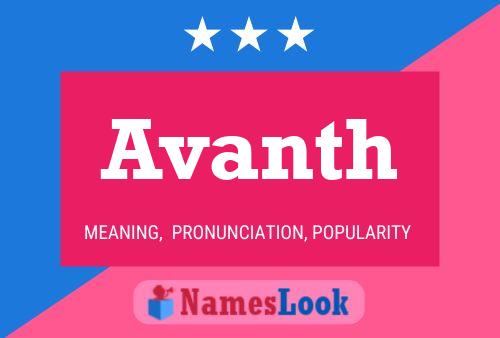 Pôster do nome Avanth