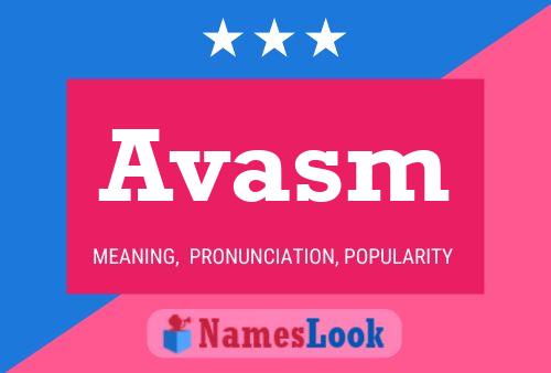 Pôster do nome Avasm