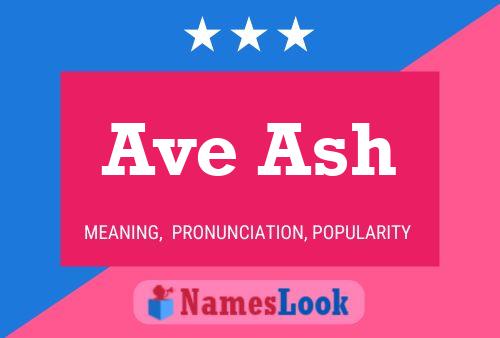 Pôster do nome Ave Ash