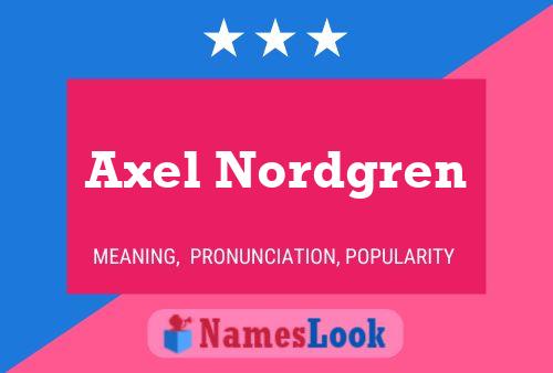 Pôster do nome Axel Nordgren