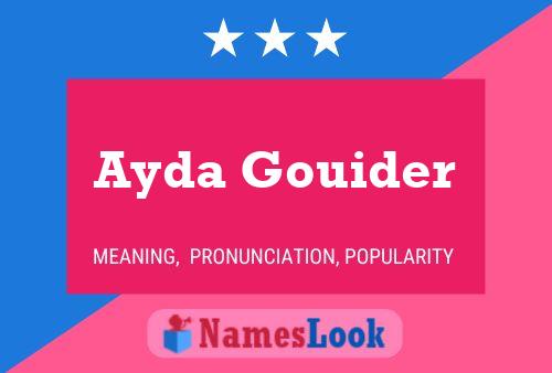 Pôster do nome Ayda Gouider