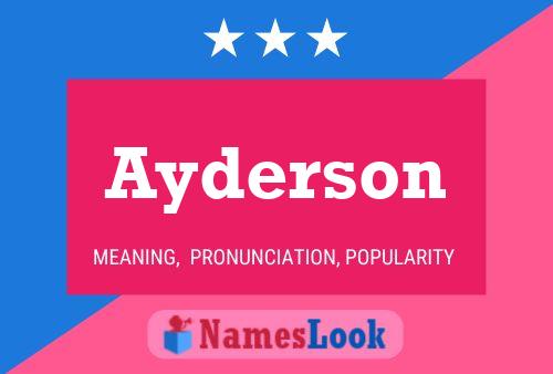 Pôster do nome Ayderson