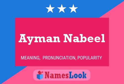 Pôster do nome Ayman Nabeel