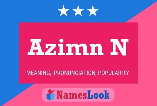 Pôster do nome Azimn N