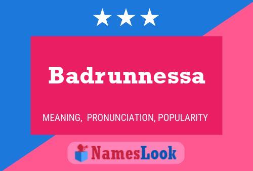 Pôster do nome Badrunnessa