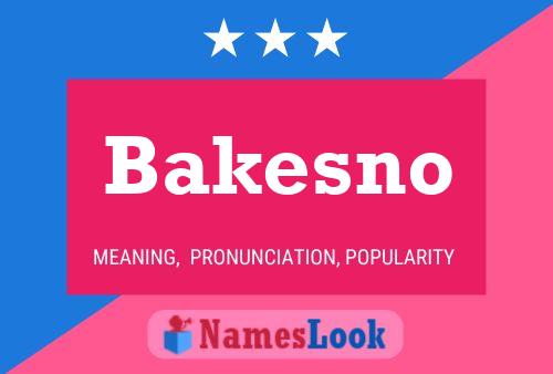 Pôster do nome Bakesno