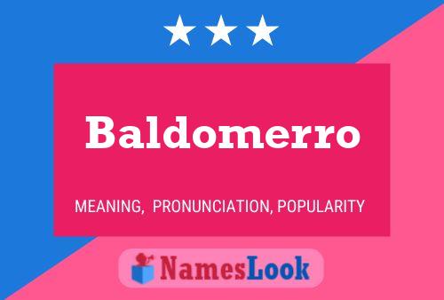 Pôster do nome Baldomerro