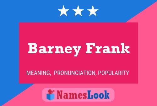 Pôster do nome Barney Frank