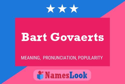 Pôster do nome Bart Govaerts