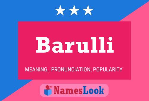 Pôster do nome Barulli