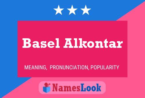 Pôster do nome Basel Alkontar