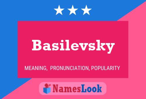 Pôster do nome Basilevsky