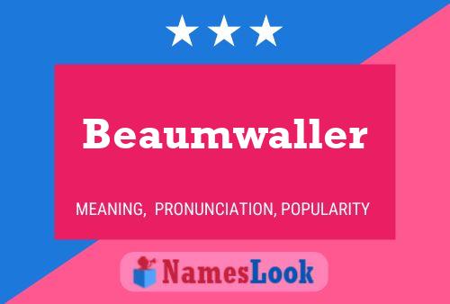 Pôster do nome Beaumwaller