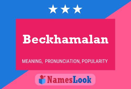 Pôster do nome Beckhamalan