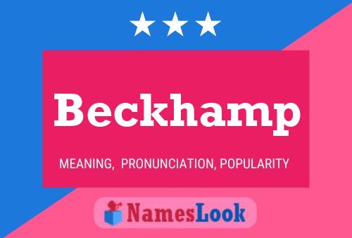 Pôster do nome Beckhamp