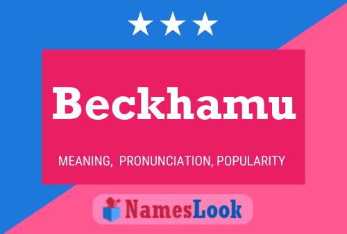 Pôster do nome Beckhamu