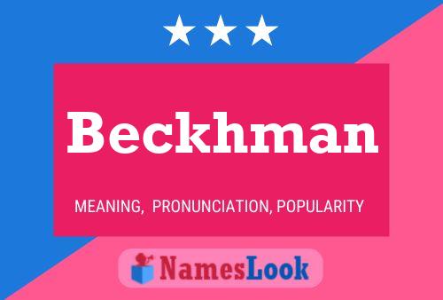 Pôster do nome Beckhman