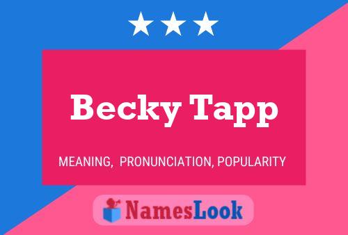 Pôster do nome Becky Tapp