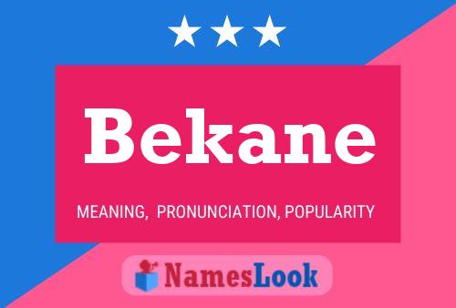 Pôster do nome Bekane