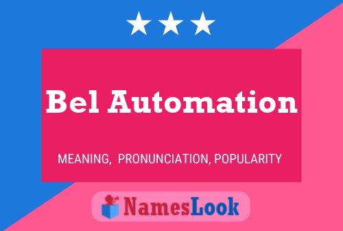 Pôster do nome Bel Automation