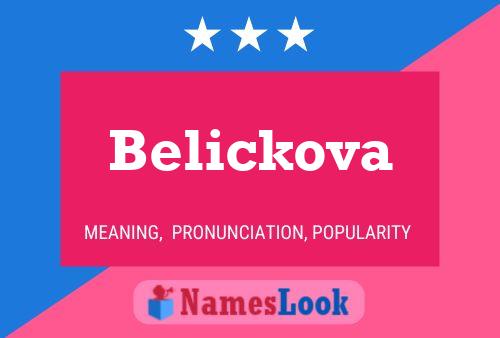 Pôster do nome Belickova