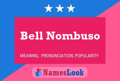 Pôster do nome Bell Nombuso