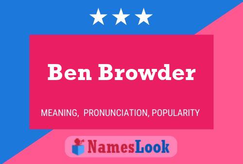 Pôster do nome Ben Browder