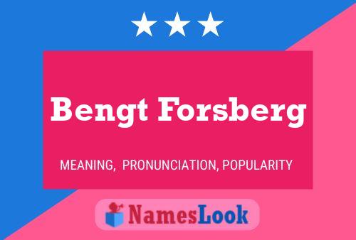 Pôster do nome Bengt Forsberg