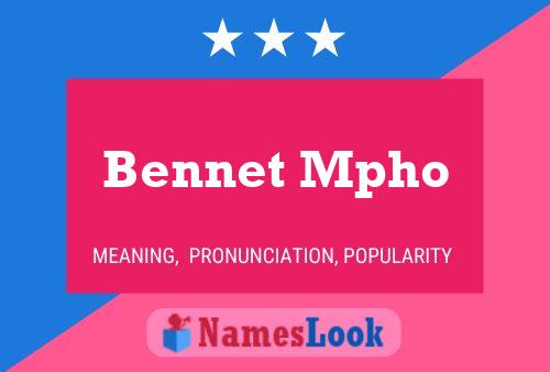 Pôster do nome Bennet Mpho