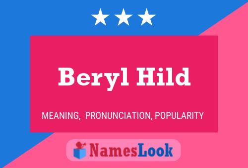 Pôster do nome Beryl Hild