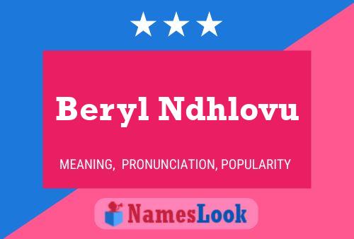 Pôster do nome Beryl Ndhlovu