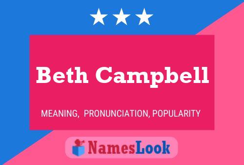 Pôster do nome Beth Campbell