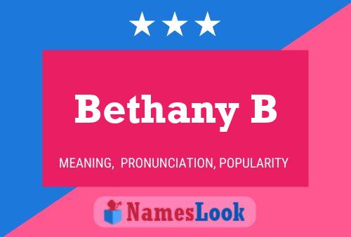 Pôster do nome Bethany B