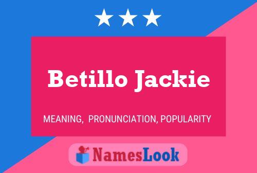 Pôster do nome Betillo Jackie