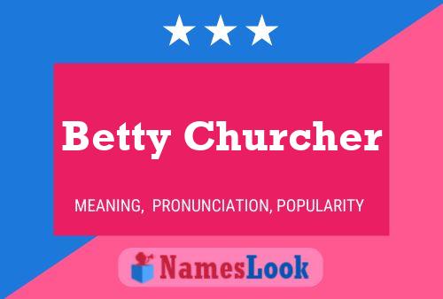 Pôster do nome Betty Churcher