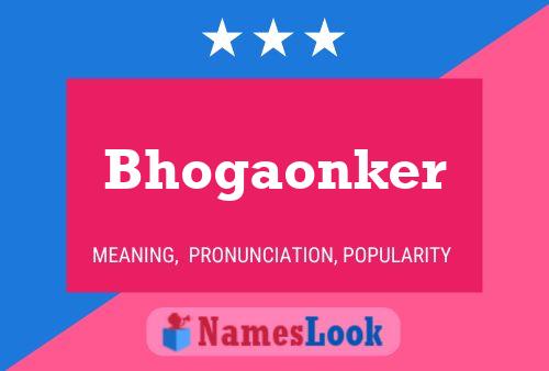 Pôster do nome Bhogaonker