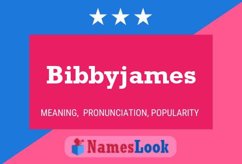 Pôster do nome Bibbyjames