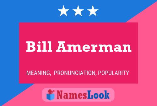 Pôster do nome Bill Amerman