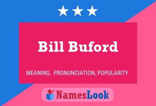 Pôster do nome Bill Buford