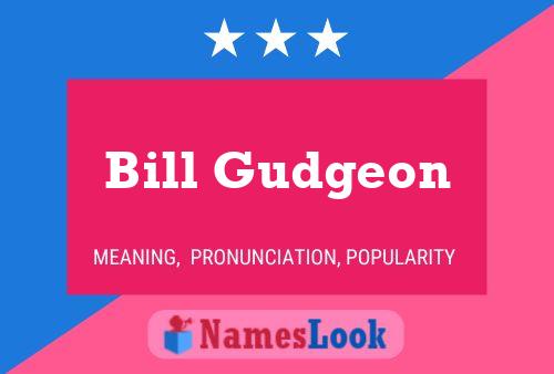 Pôster do nome Bill Gudgeon